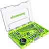 Greenworks Punte per trapano e bit di avvitamento (set completo da 60 pezzi con bit pick and click adatti a tutti i trapani e avvitatori a batteria)