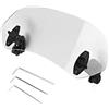 VOBOR Frangivento Moto,Clip Regolabile su Parabrezza Frangivento Parabrezza Deflettore del Vento del Parabrezza del Motociclo Accessori per Moto (Bianco)