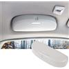 SKTU Porta Occhiali da Sole Auto per BMW Serie 1, 3, 5, 7, X1, X3, X5, X7, Custodia per Occhiali, per Interni Auto (Grigio)