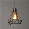 Chao Zan Industriale Retro Lampadario Di Soffitto Vintage Luce Pendente Di Diamanti Luce Ciondolo Con Paralume in Ferro Battuto per Cafe, Bar, Cucina, Corridoio