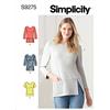 Simplicity Vest U5 (16-18-20-22-24) SS9275U5 Misses Top/Gilet, Bianco