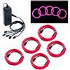 COVVY 5 * 1m EL Wire LED Neon Flessibile Elettroluminescente Filo EL Fili Super Luminoso Stroboscopico Controllo di o Abito Cosplay Festa Halloween Natale Party Carnevale Decorazione (Rosa)