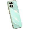 XINYEXIN Cover per Honor 70 Lite 5G / Honor X8 5G / Honor X6 (6.5), Custodia per Telefono in TPU Antiurto dal Design Bordo Dorato Slim Fit Silicone Case - Verde