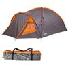 OUTLINER | Tenda Campeggio 3 Posti | Tenda campeggio grande - Impermeabile, Antivento, Montaggio Rapido | Tende da Campeggio | Tenda per Montagna, Trekking, Camping | Arancione, Grigio