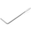 Musiclily Ultra 5mm Push-in Leva Tremolo Arm in Acciaio Inossidabile per Ponte Tremolo Corea Wilkinson, Colore Originale con Punta Bianca