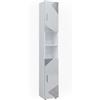 Vicco Mobile bagno alto Irma, Bianco lucido con inserti, 30 x 192 cm