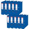 Esselte Raccoglitore a Leva Formato A4, in Plastica con Dorso da 7.5 cm, Pacco da 10, Blu