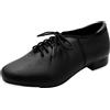 s.lemon Nera Pelle Allacciata Oxford Scarpa da Tip Tap per Ragazzi Uomini 38