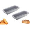 Stampo Plumcake Silicone, 2 Pezzi Stampo Pane in Cassetta,Teglia