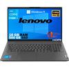 Lenovo Notebook SSD Intel i3 di 12Th, Display da 15,6 FULL HD 1920x1080, Ram 16 Gb DDR4, SSD M2 500Gb, lan, wifi,bt, Webcam, Win11 Pro, Office Pro, Pronto All'uso, Gar Italia