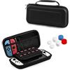 Teyomi Custodia compatibile con Nintendo Switch OLED, Cover Switch OLED Trasparente Dockable, Nintendo Switch OLED Accessori Bundle con custodia, Case per Joy-Con, Joystick-Kapp (nero)