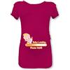 Babloo T Shirt Maglia Premaman Baby Loading Please Wait Prugna Grafica Gialla S Manica Corta