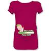 Babloo T Shirt Maglia Premaman Baby Loading Please Wait Prugna Grafica Verde L Manica Corta
