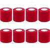 BQTQ 8 Rotoli Benda Elastica Bendaggio Benda Autoadesiva Fasciatura Adesiva Elastica Bendaggio Medico e Veterinario (Rosso, 5 cm x 4,5 m)