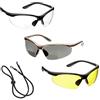 voltX 3 x CONSTRUCTOR' Occhiali di sicurezza, Certificati CE EN166f / Occhiali per ciclisti - Safety Reading Glasses (+1,00 diottria, trasparente, giallo e polarizzata)