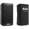 ALTO Professional TS408 + TS408 Cover - Cassa Attiva PA Amplificata da 2000 W 8 con mixer a 3 canali, Bluetooth, speaker link wireless, DSP e app Alto + Custodia di protezione durevole
