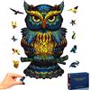 TOLOYE Puzzle in Legno, Gufo Puzzle Legno 3D Colorato Unico a Forma di Animale Puzzle in legno Puzzle Animale per Adulti e Bambini Collezione di Giochi per Famiglie Miglior Regalo (Gufo)