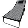 M G L Telo Mare Microfibra con Elastico Elastici Tasche Laterali Cuscino Gonfiabile Coprilettino Spiaggia Piscina Asciugamano Sedia Sdraio Fantasia Zebrato Maculato Leopardato 70 x 190 cm (Leopardato)