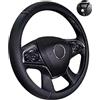 Coprivolante Copri Volante Auto Nero 37-39cm Con Presa Comfort Pelle  Microfibra