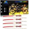 YM E-Bright Luce di Striscia Automotive LED Può Tagliare Underwater Ocean LED Illuminazione Moto Camion Golf Auto Indoor ed Outdoor Impermeabile IP68 24 pollici 72SMD 12V (4 pezzi)