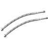AERZETIX - Set di 2 tubi/raccordi femmina 3/8'' - maschio M10 lavello cucina monoblocco - lunghezza 300mm - tubo di collegamento per miscelatore - tubo di alimentazione sanitaria - C51112