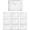 VELOFLEX A534510 - Busta per documenti Crystal, 10 pezzi, DIN A5, busta per documenti con chiusura a velcro, PP, trasparente
