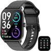 IOWODO W13 Smartwatch Orologio Fitness Uomo Donna,Smartwatch Chiamate con Impermeabile/Cardiofrequenzimetro/Pedometro/Ossigeno nel Sangue/Sonno,Smart Watch per Android iOS