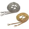 NEUSID 2 catene per borse, 110 cm, in metallo, tracolla per borse, catena per borse con fibbie in metallo (oro, argento), argento+oro leggero