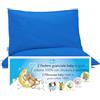 4BABIES-Federa Cuscino 40x60 Bambino- Set 2 Federe per cuscino lettino e culla 100% PURO COTONE Made in Italy - Chiusura a busta - Certificato OEKO-TEX - Biancheria da letto per bambini - BLU