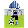 JFAN Accappatoio Piscina Bambino Spiaggia Cappuccio Cartoon Animato Bagno Ragazzi Bello Multi-stile Protezione Solare Doccia Nuotare Asciugamano 2-10 Anni Calciatore