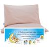 4BABIES-Federa Cuscino 40x60 Bambino- Set 2 Federe per cuscino lettino e culla 100% PURO COTONE Made in Italy - Chiusura a busta - Certificato OEKO-TEX - Biancheria da letto per bambini - ROSA SEPIA