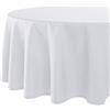 Delindo Lifestyle Tovaglia Wien Home, moderna biancheria da tavola con protezione antimacchia per tutto l'anno, bianca, 160 cm, rotonda