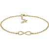 Elli Bracciale da Donna In Argento Sterling 925, Placcato Oro, Lunghezza 18 Cm