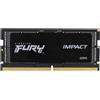 Kingston Ram SO-DIMM DDR5 16GB Kingston Technology Fury Impact 4800MHz CL38 1.1V Nero [KF548S38IB-16]