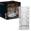 Nachtmann Spiegelau, set di 4 bicchieri da cocktail in cristallo, 425 g, etnici, 104250