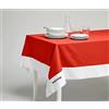 osama home PANTONE Tovaglia Rettangolare 6 Posti 140x180 cm, 100% Cotone 220 gr. - Rosso