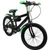Lightakai Bicicletta per bambini 20 pollici, mountain bike, 6 marce, mountain bike, in acciaio al carbonio, per bambini, a doppio disco (verde)