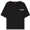 HUGO Women's Unite Pyjama_T_Shirt, Black1, S, Nero1, S