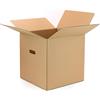 ONLY BOXES Confezione da 10 scatole di cartone Trasporti, scatola con manici per una facile manipolazione, dimensioni 40x40x40 cm, scatola cartone ultra resistente, 100% ecologico