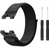 Niboow Cinturino Compatible con Amazfit T-Rex/T-Rex Pro, Uomini Donne Ricambio Regolabile Watch Band, Sport Nylon Traspirante Leggero Cinturino Compatible con Amazfit T-Rex/T-Rex Pro - Nero