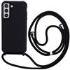 Keteen Cover per Samsung Galaxy A54 5G con Collana Custodia con Cordino TPU Corda Silicone Bumper Regolabile Staccabile Shock Absorption Antiscivolo Protettiva Custodia per Samsung A54 5G, Nero