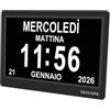 TROCOTN Orologio digitale da 10 Pollici Calendario Orologio da parete con ampio display Sveglia (Nero)