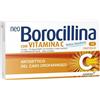 Alfasigma Neoborocillina con Vitamina C Senza Zucchero Antisettico del Cavo Orofaringeo Disinfettante Gola, 16 Compresse