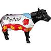 Casablanca modernes Design Casablanca - Statuetta Decorativa a Forma di Animale, Motivo: Mucca Colorata, Decorazione Moderna per Soggiorno, Larghezza 63 cm
