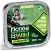 MONGE GATTO UMIDO 100 G BWILD GRAIN FREE STERILISED PATE' CINGHIALE E ORTAGGI VASCHETTA