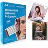 AlaskaPrint 100x fogli carta fotografica a4 lucida 180 g, A4 (210 x 297 mm), carta fotografica, carta foto, cartoline fotografiche cartoline, fotografiche ad asciugatura rapida fogli impermeabili.