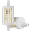 ALQFFHL R7S Lampadina LED 78mm Dimmerabile, Luci di inondazione tipo J a doppio attacco da 15W(150W alogeno T3 equivalente), 2000LM 4000K,Lampade da parete/sicurezza/pavimento,Confezione da 2(Bianco Naturale)