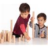 TICKIT Colonne in Legno Naturale - Set Blocchi da Costruzione per Bambini