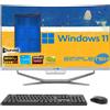 Simpletek ALL IN ONE I3 6°GEN 24" CURVO WIN 11 RAM 8GB SSD 240GB PC FISSO EDITING GAMING