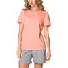 Merry Style Pigiama Corto Donna MS10-177 (Salmone/Grigio, XL)